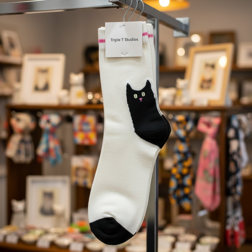 Black Cat Socks