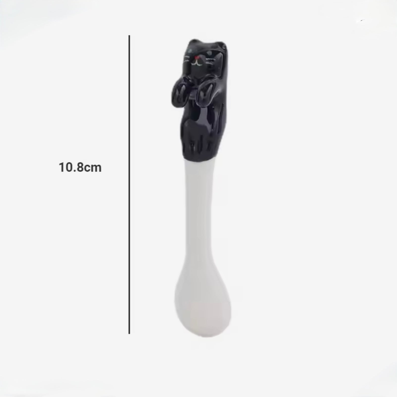 Bright Ceramic Cat Mug & Matching Spoon