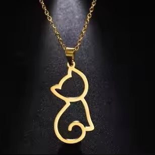 Cat Necklace | Stainless Steel