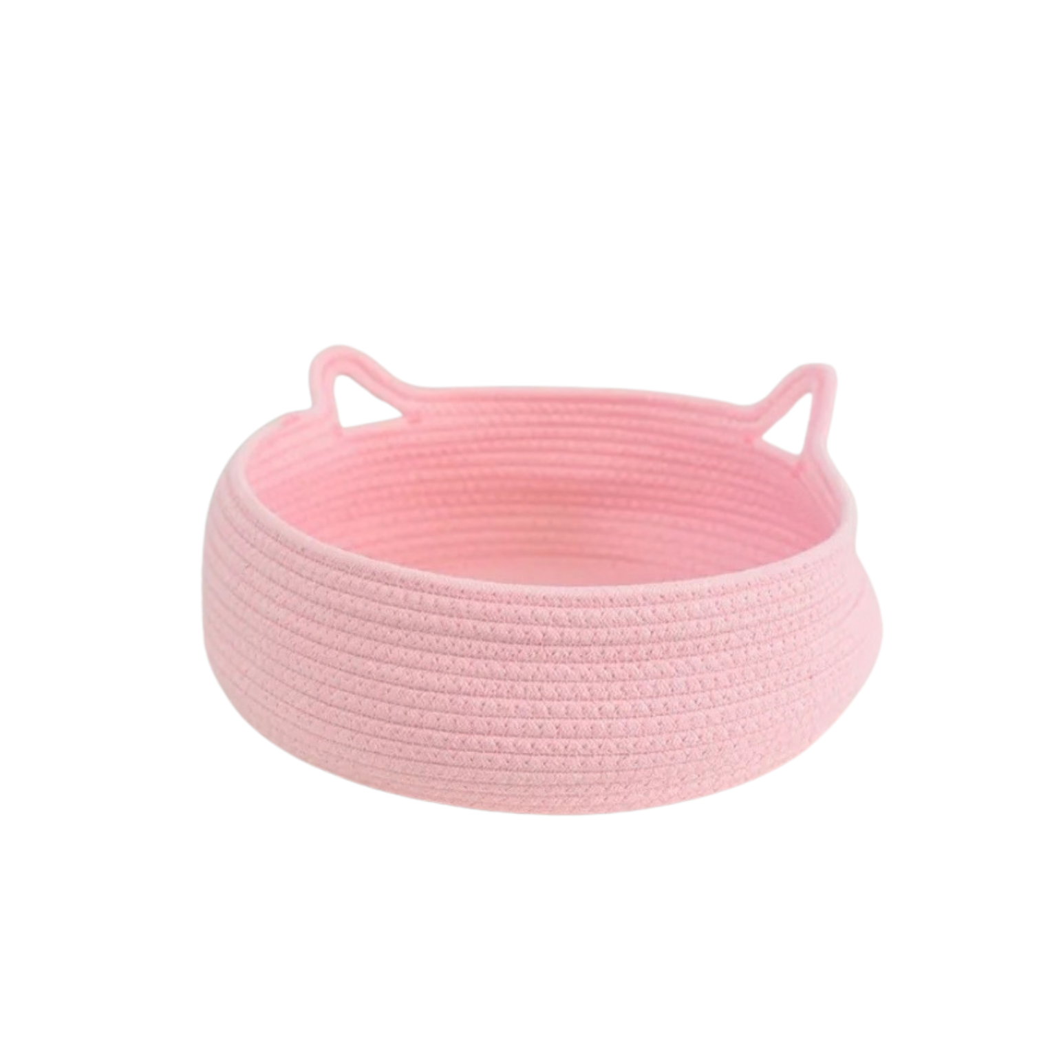 Cat Ear Cotton Rope Basket Bed