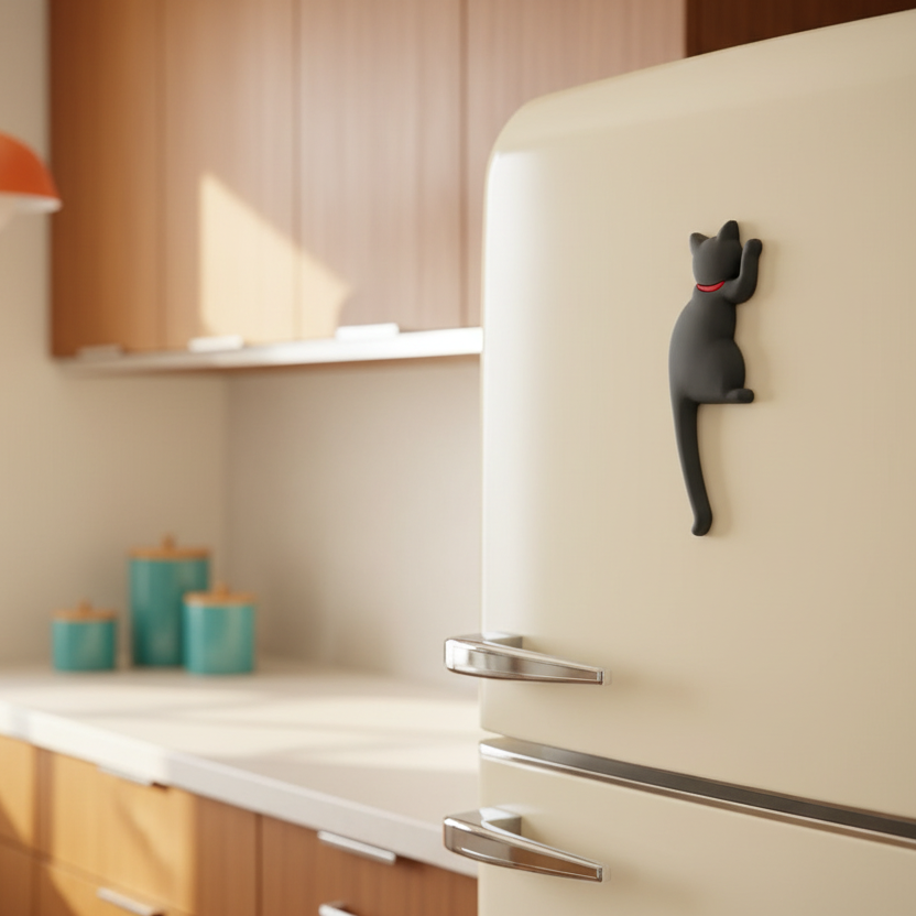 Flexible Cat with a Tail Hook | Magnet