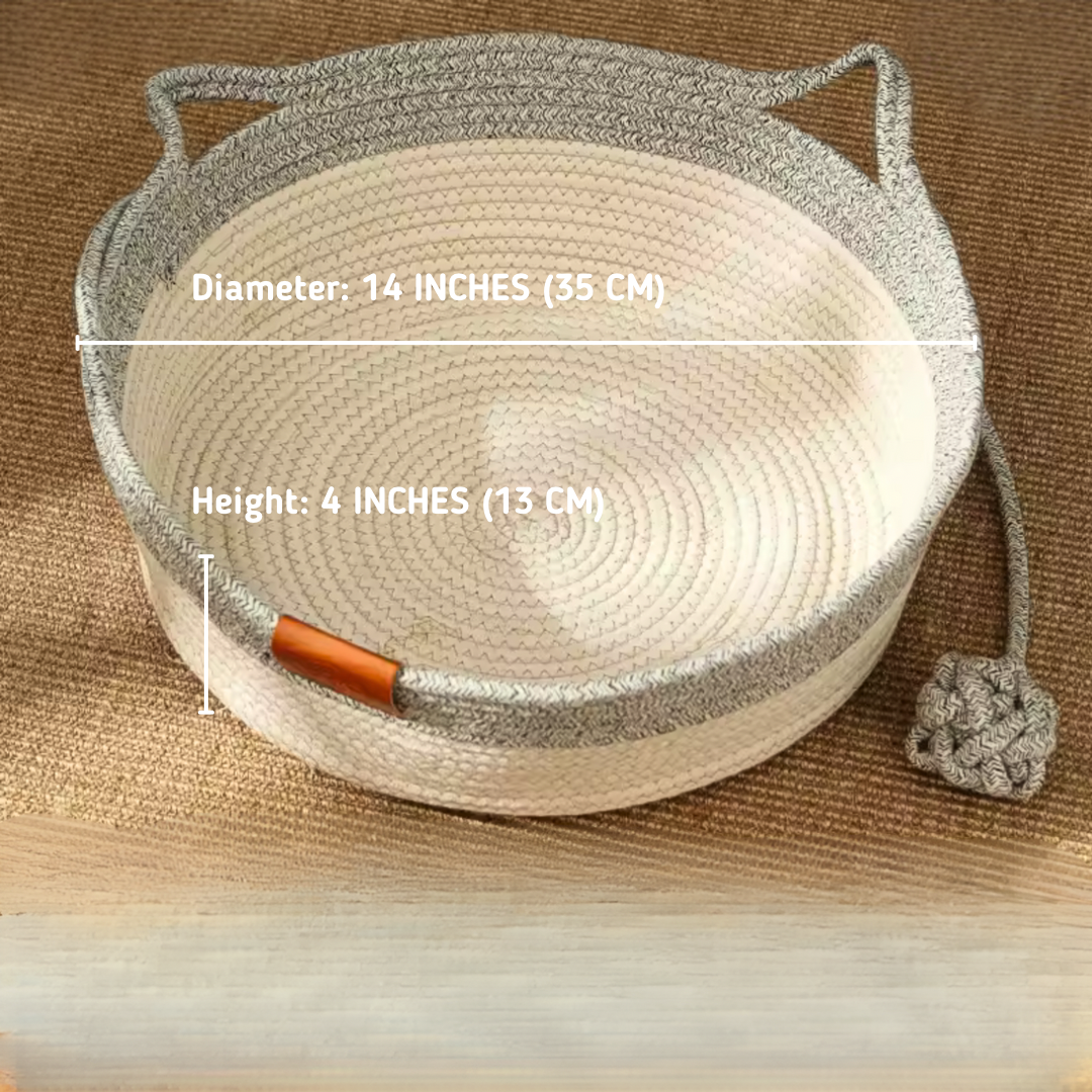 Cat Bed | Cat Ear Cotton Rope Cat Bed