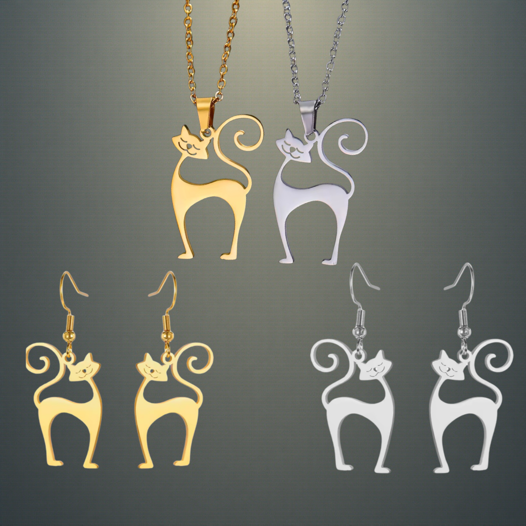 Atomic Cat Swinging Jewelry Gift Set