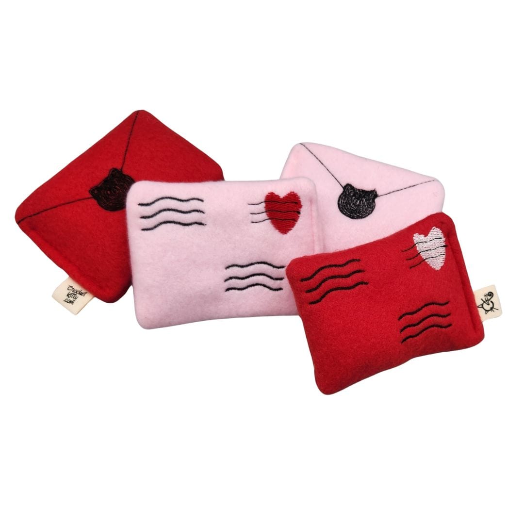 Valentine Love Letter Cat Toys | Set of Two
