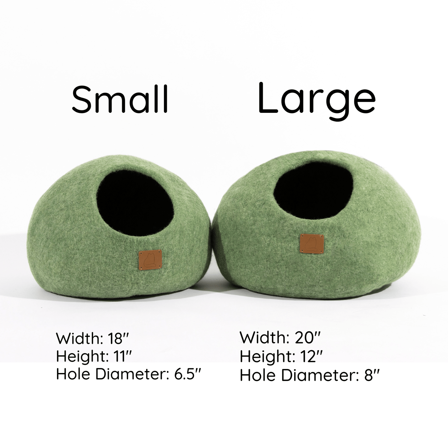 Eucalyptus Green | Round Style Cave Cat Bed