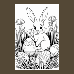 Easter Rabbit Coloring Book | Rabbit Coloring Book for Adults