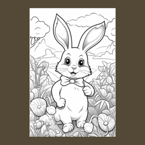 Easter Rabbit Coloring Book | Rabbit Coloring Book for Adults