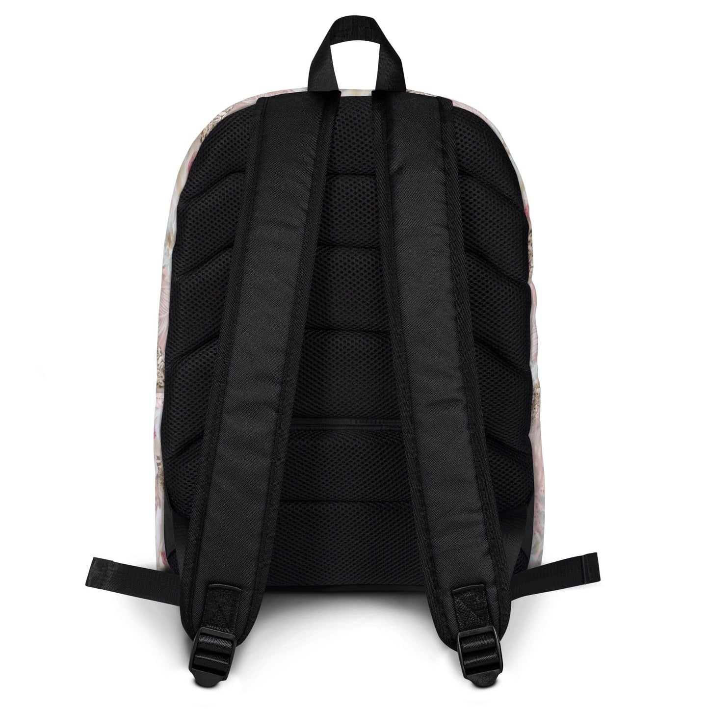 Leopard and Lotus Cat-Themed Backpack Back