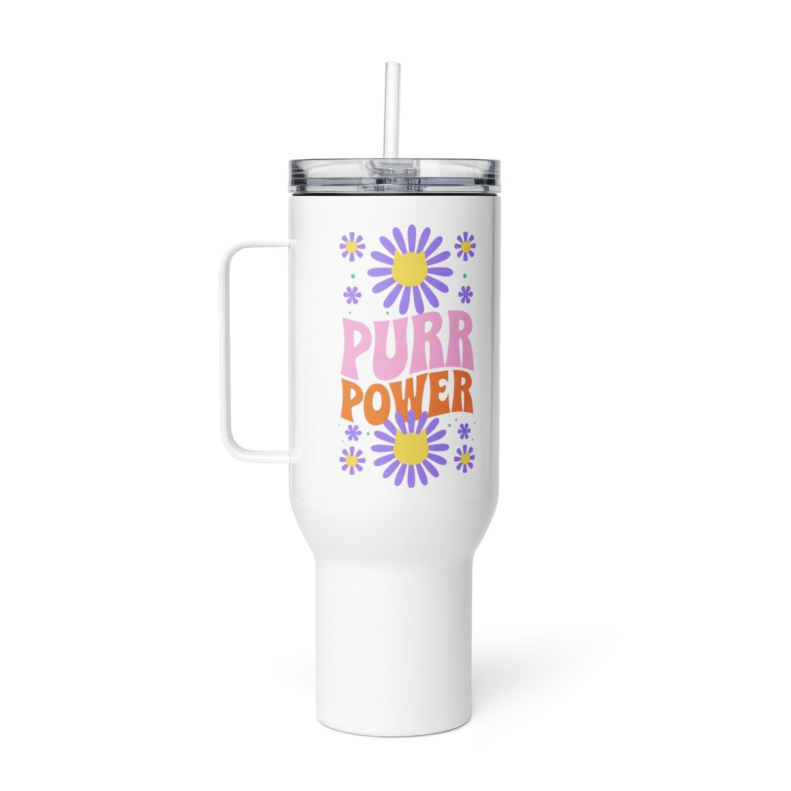 Purr Power Cat Travel Mug
