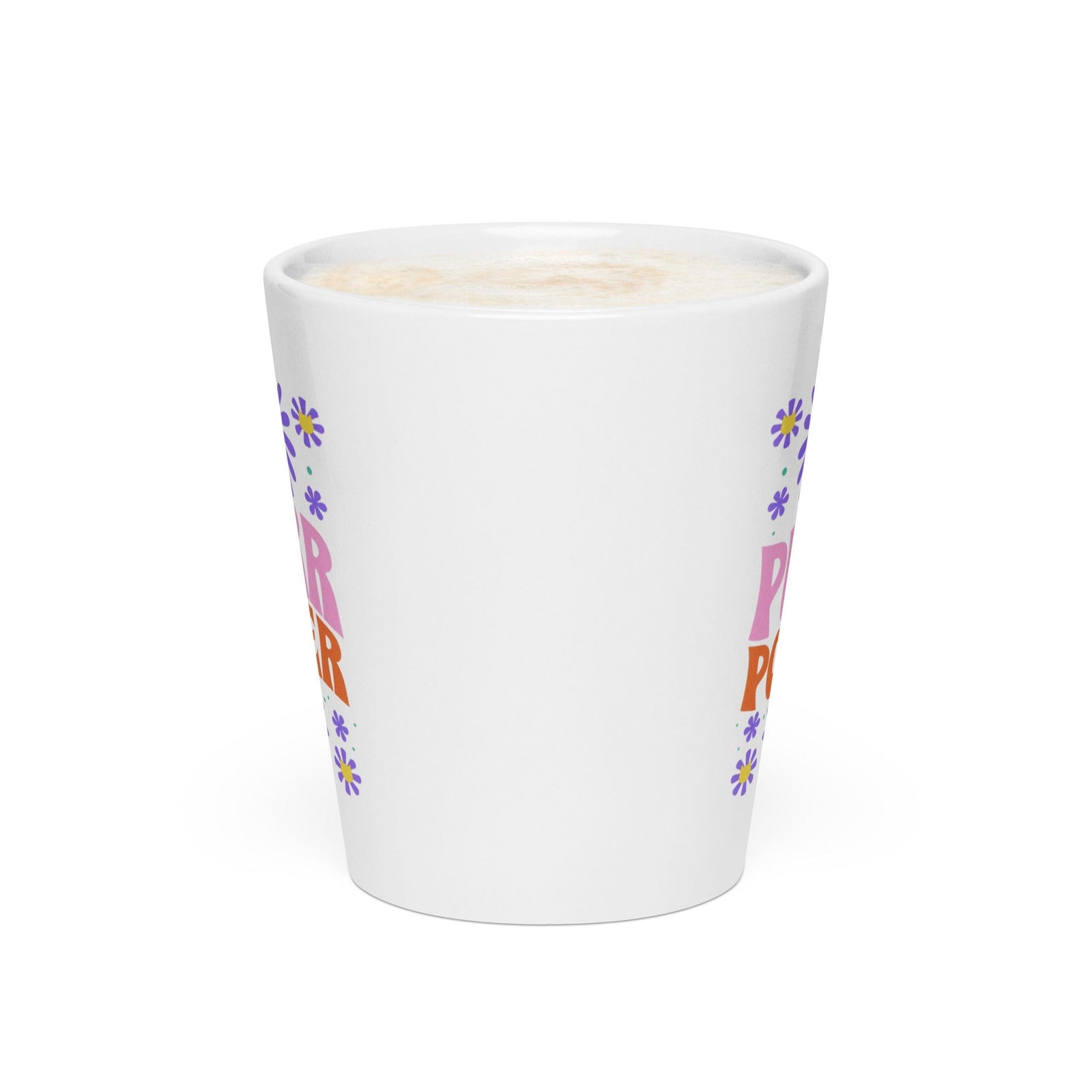 Purr Power Latte Mug. side view