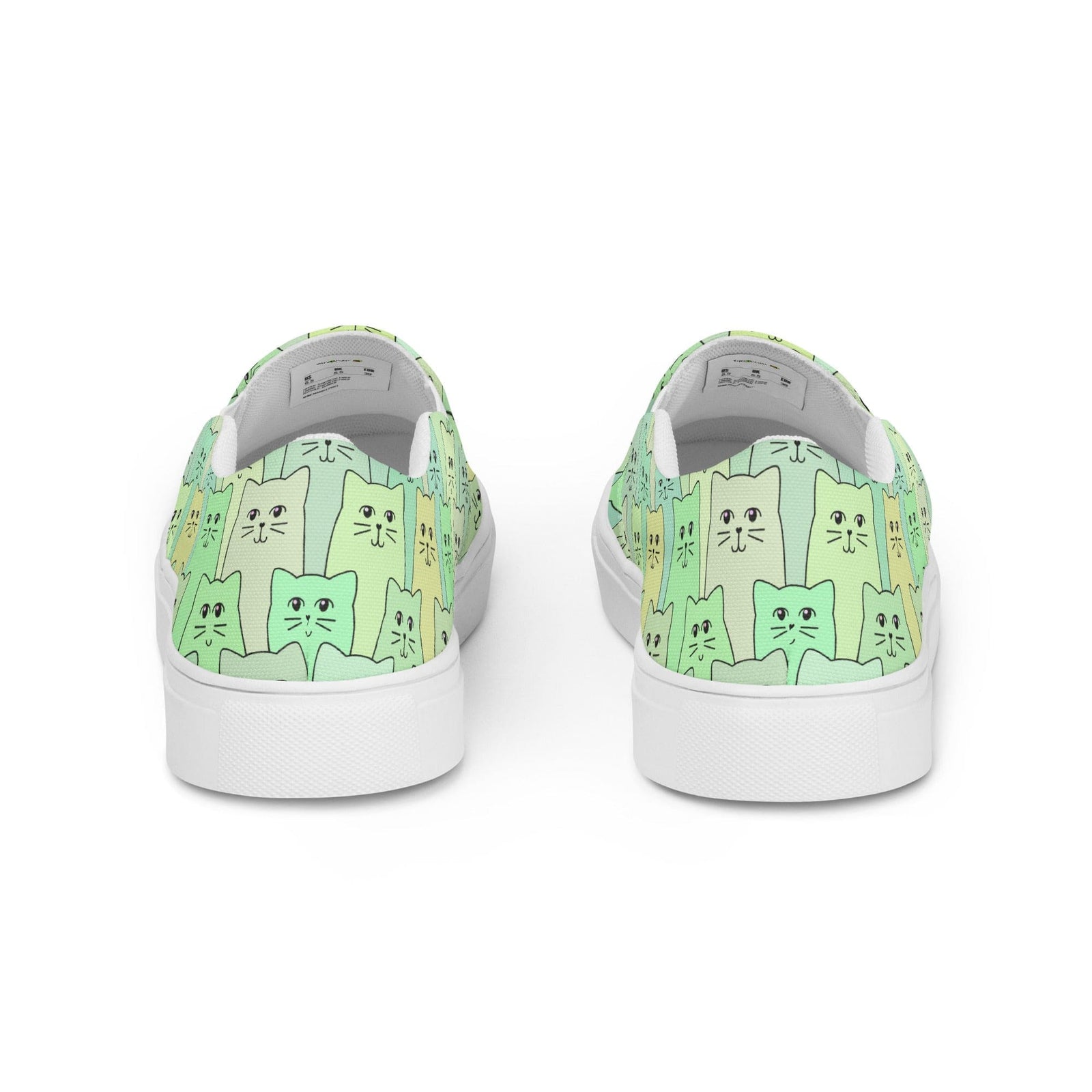 Cat-Themed Slip On Canvas Shoes