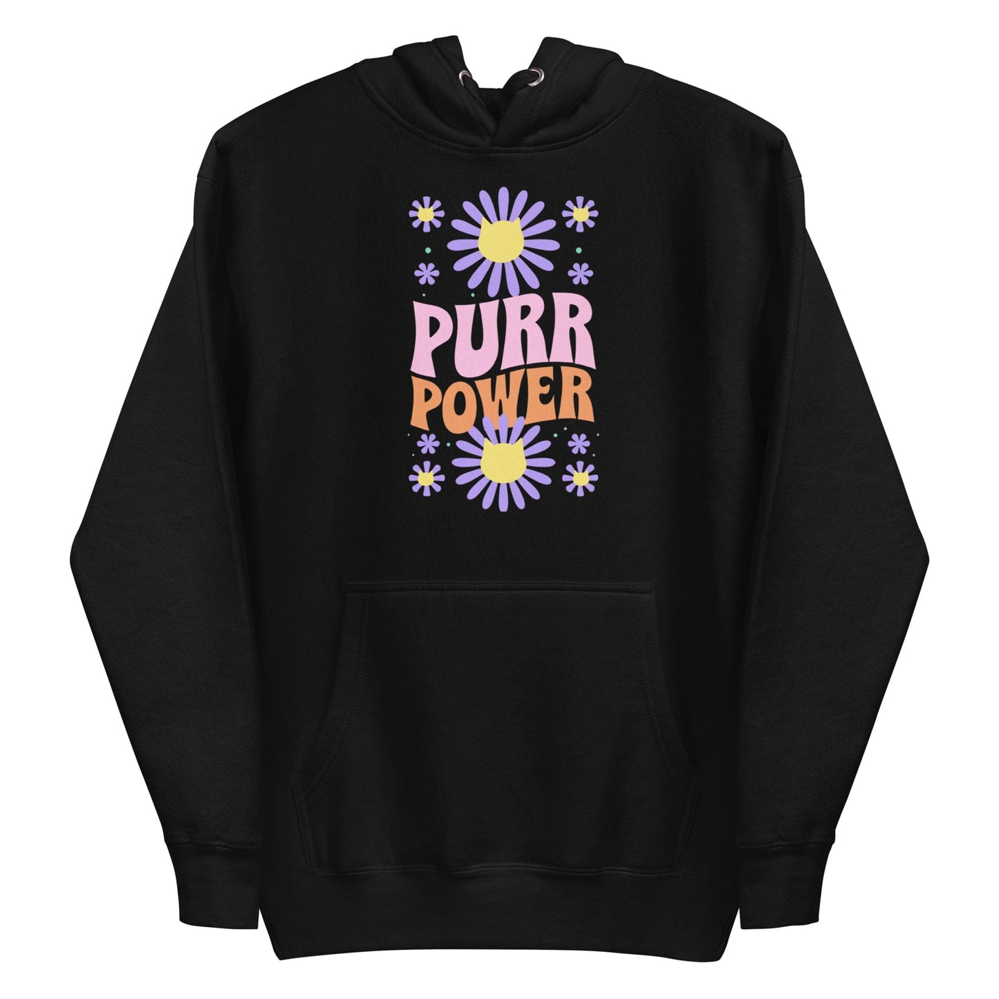 Cat-Themed Hoodie | Purr Power front