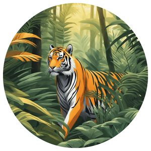 Six Tiger Stickers