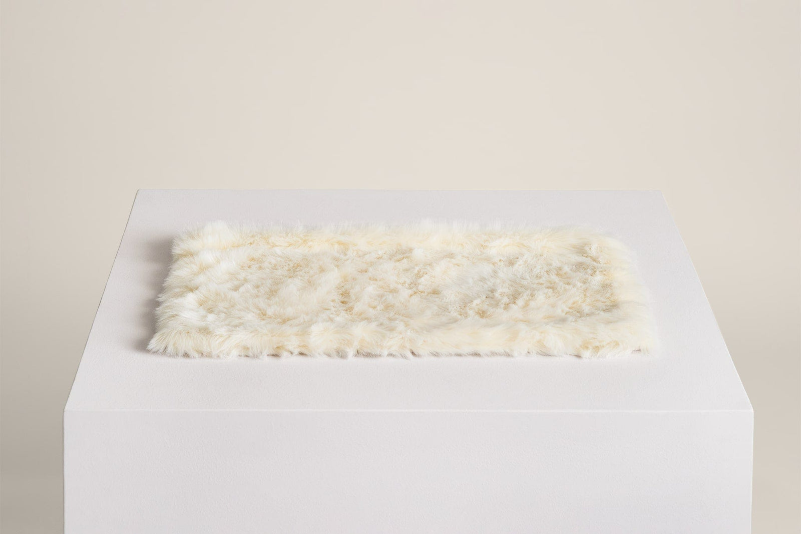 Tuft paw cat hammock cloud nine fluffy textile on pedestal featured on white background
