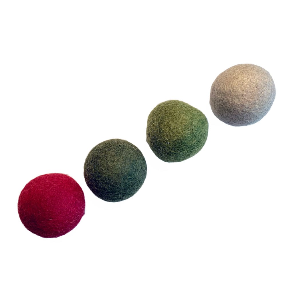 Felt Ball Cat Toys | Christmas Gift Cat Toys-Set of 4