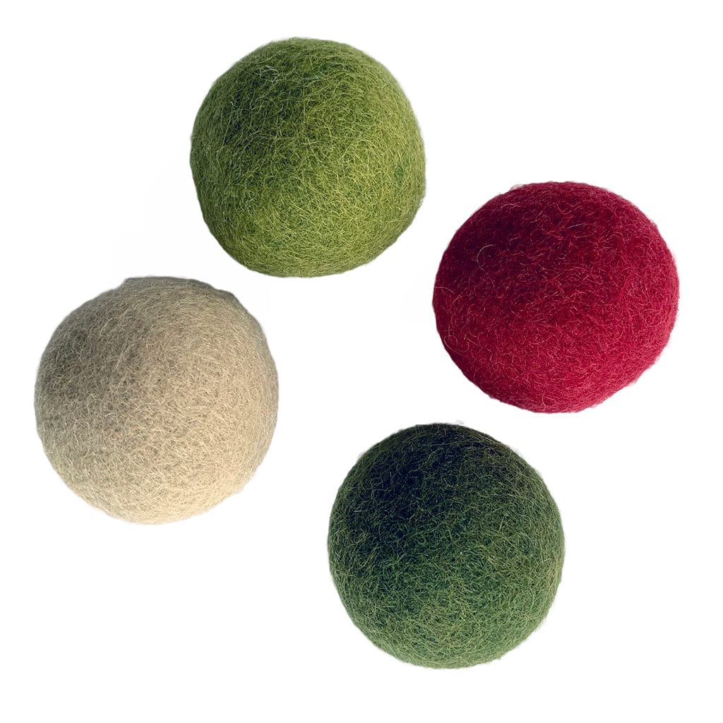 Felt Ball Cat Toys | Christmas Gift Cat Toys-Set of 4