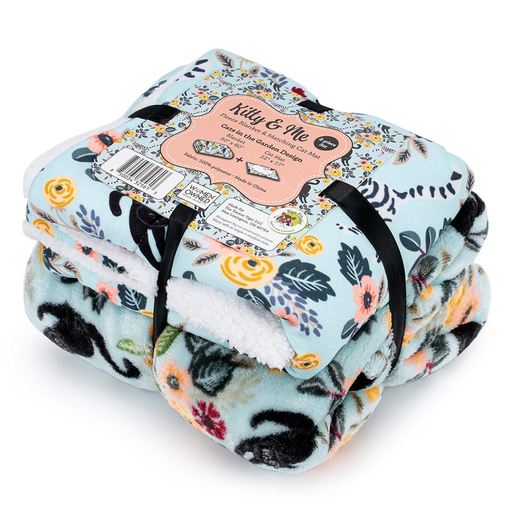 Kitty & Me -2 Piece Set Blanket and Cat Mat