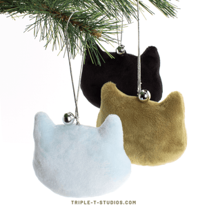 Velvet Cat Ornaments