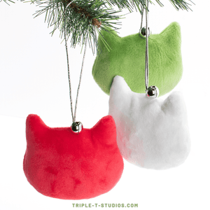 Velvet Cat Ornaments