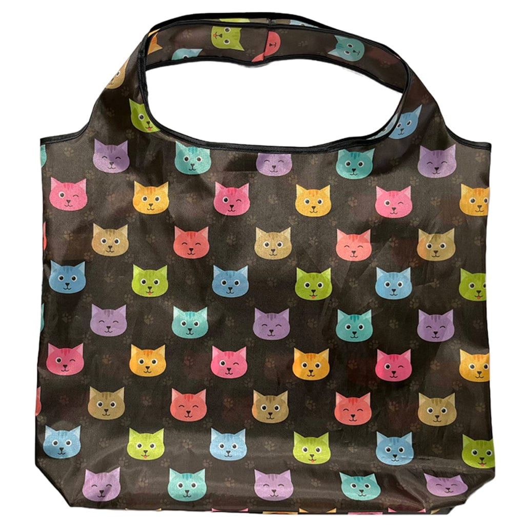 Cat Print Reusable Tote Bag