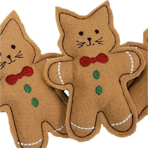 Gingerbread Cat Toys- Cat Toys- Made in USA