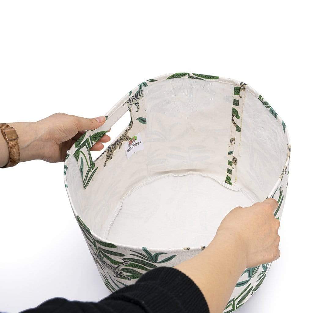 Roomy storage. Canvas Bin