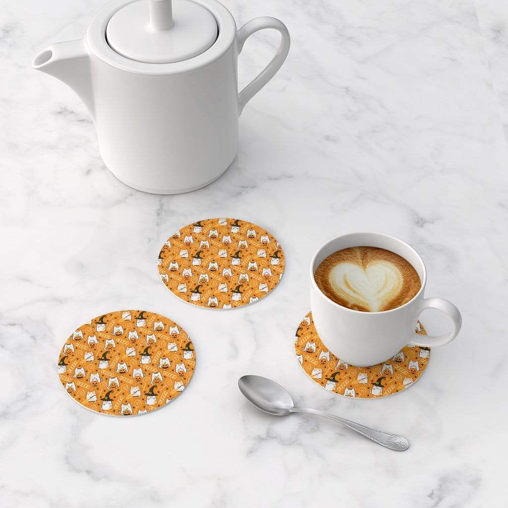 Halloween Cat Coasters
