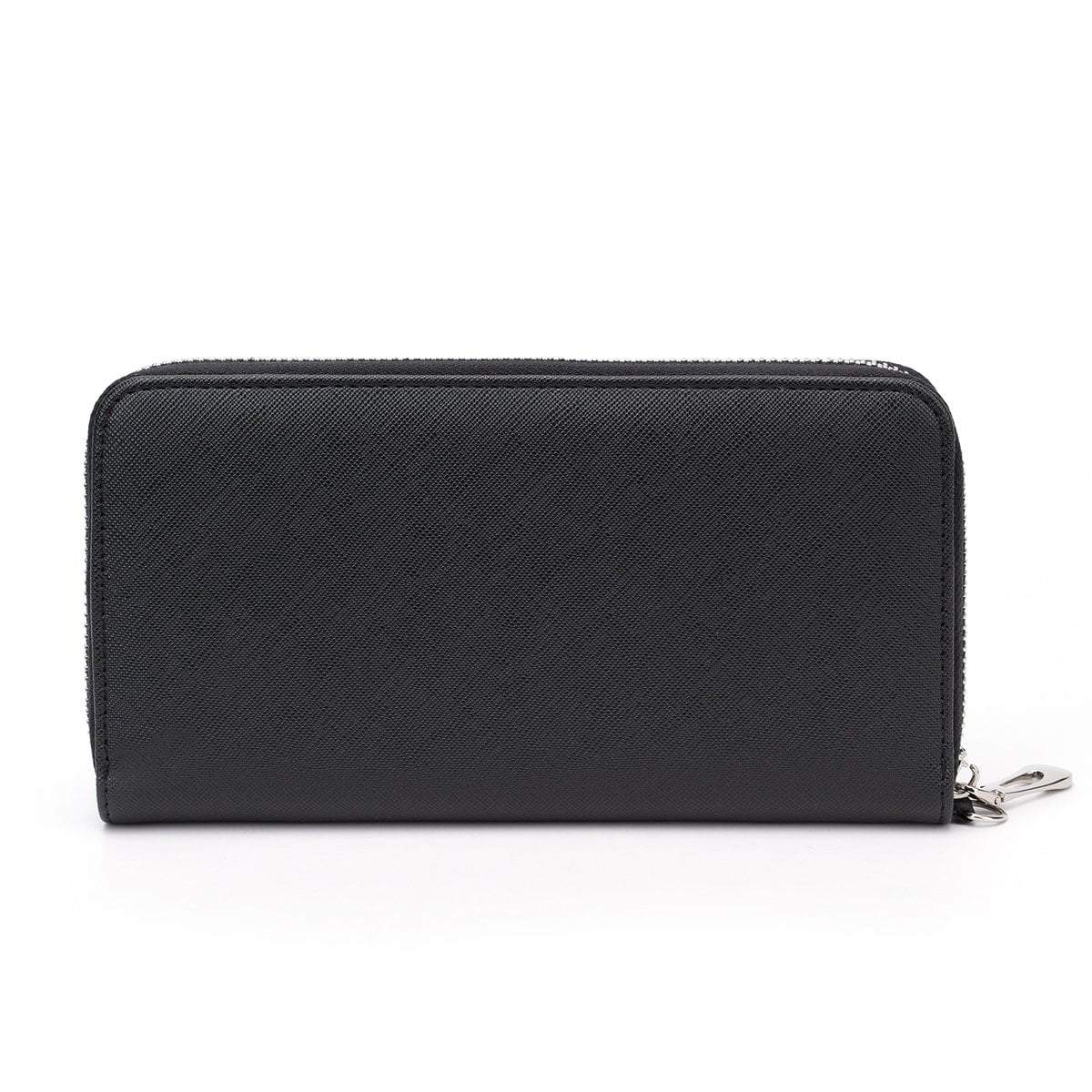 back of black cat wallet
