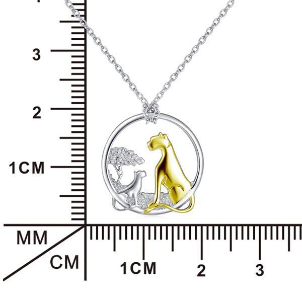 Cat Jewelry | Lion and Cub Cat Necklace 1