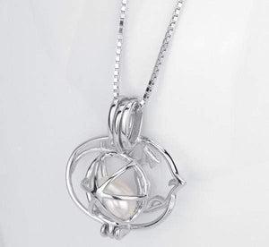Cat Necklace-Pearl Cage Design