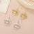 Cat Loaf Tiger Stripe Stainless Steel Earrings