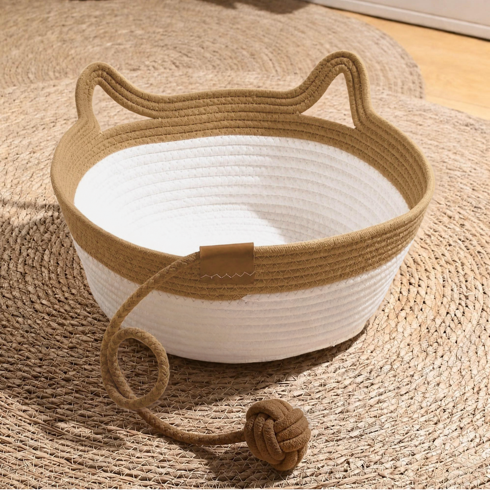 Cat Bed | Cat Ear Cotton Rope Cat Bed