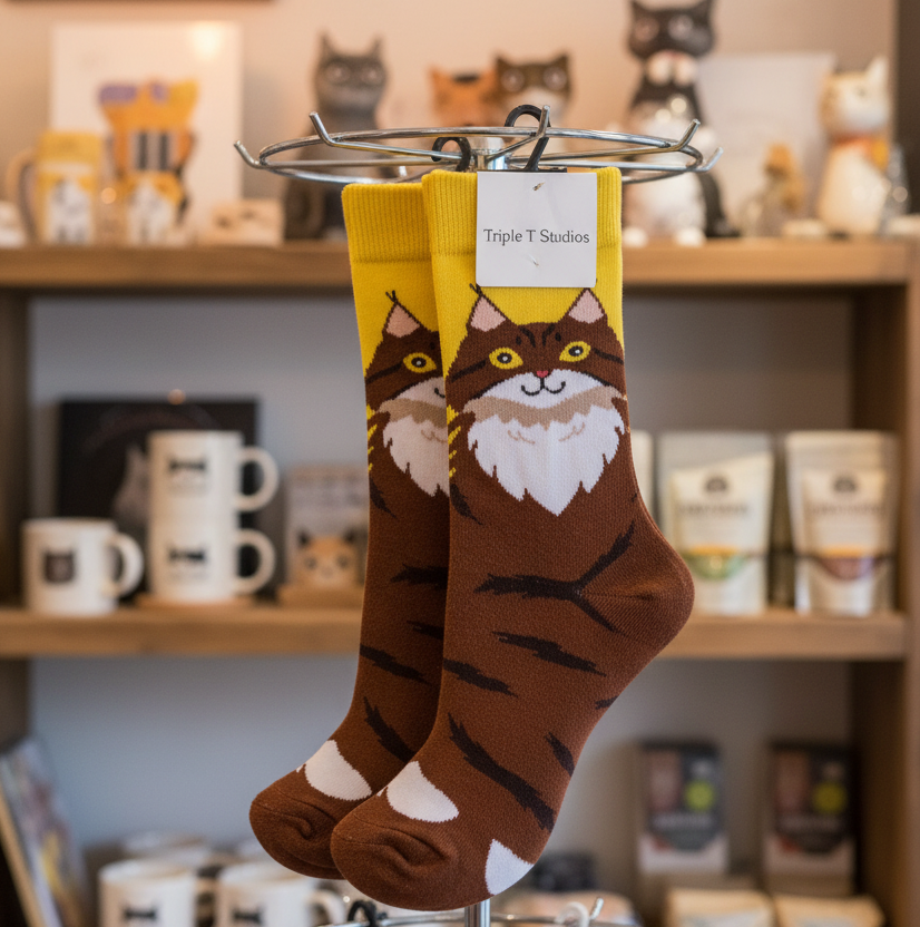Persian Cat socks