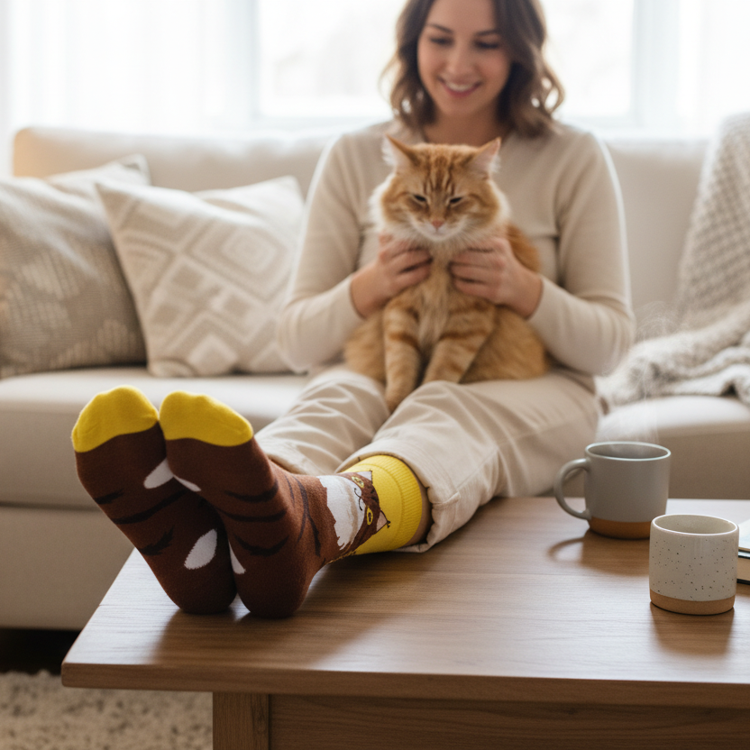 Persian Cat socks