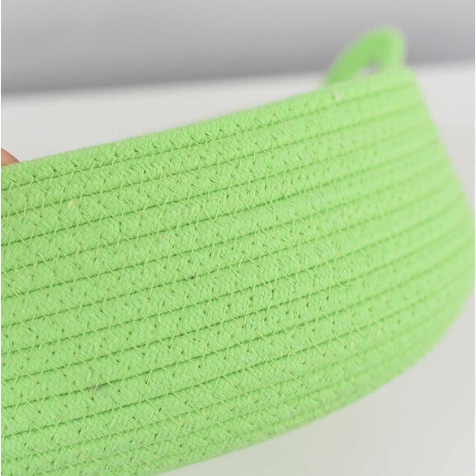 Cat Ear Cotton Rope Basket Bed