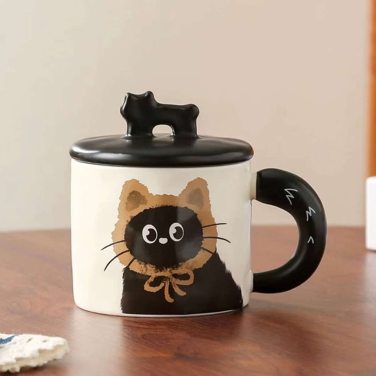Black Cat Wearing Hats | Ceramic Mug