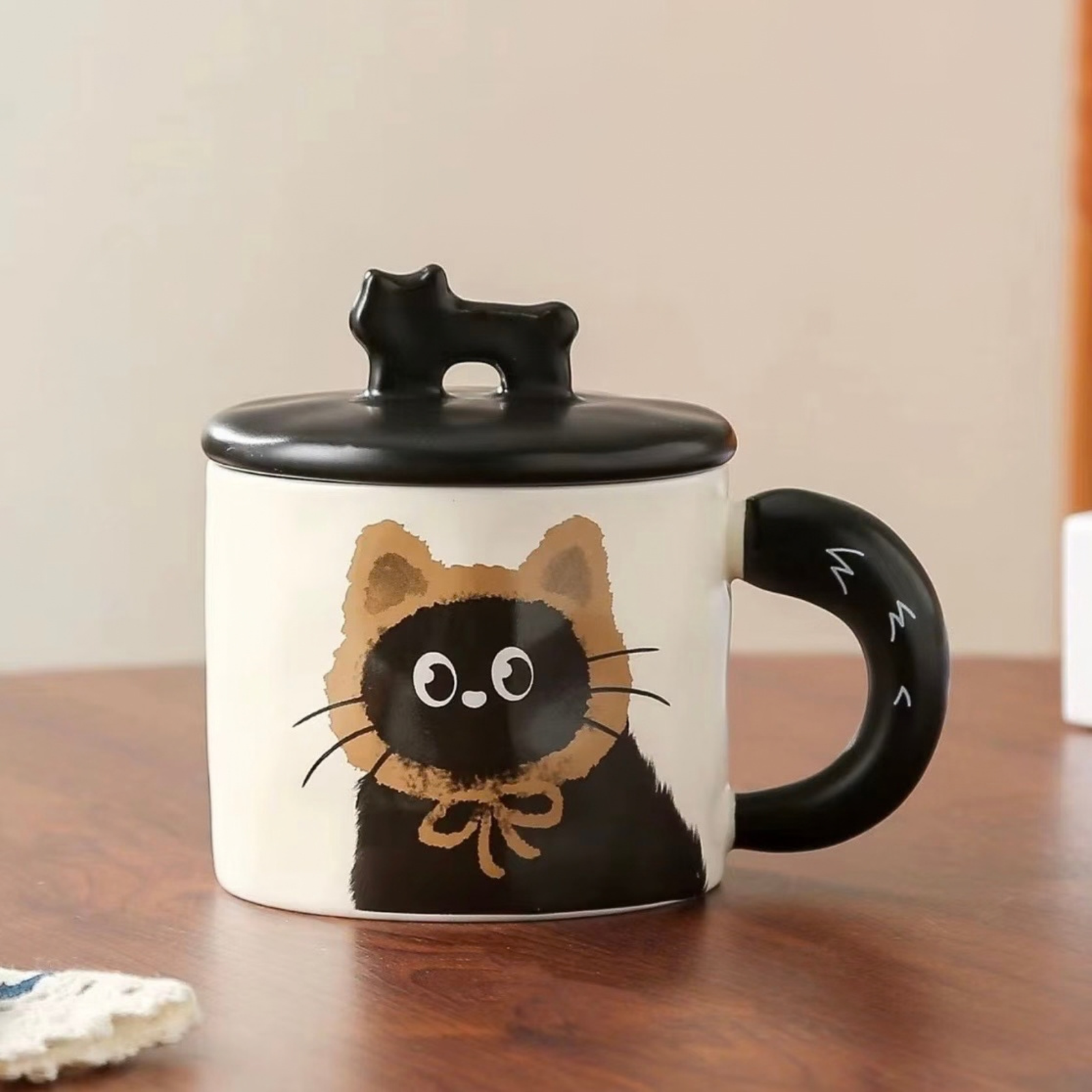 Black Cat Wearing Hats | Ceramic Mug