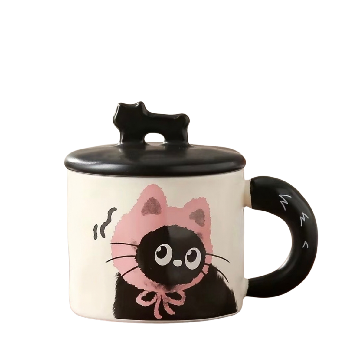 Black Cat Wearing Hats | Ceramic Mug