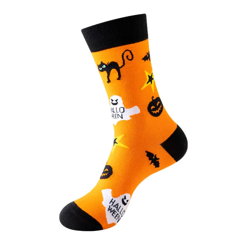 Cat Halloween Socks