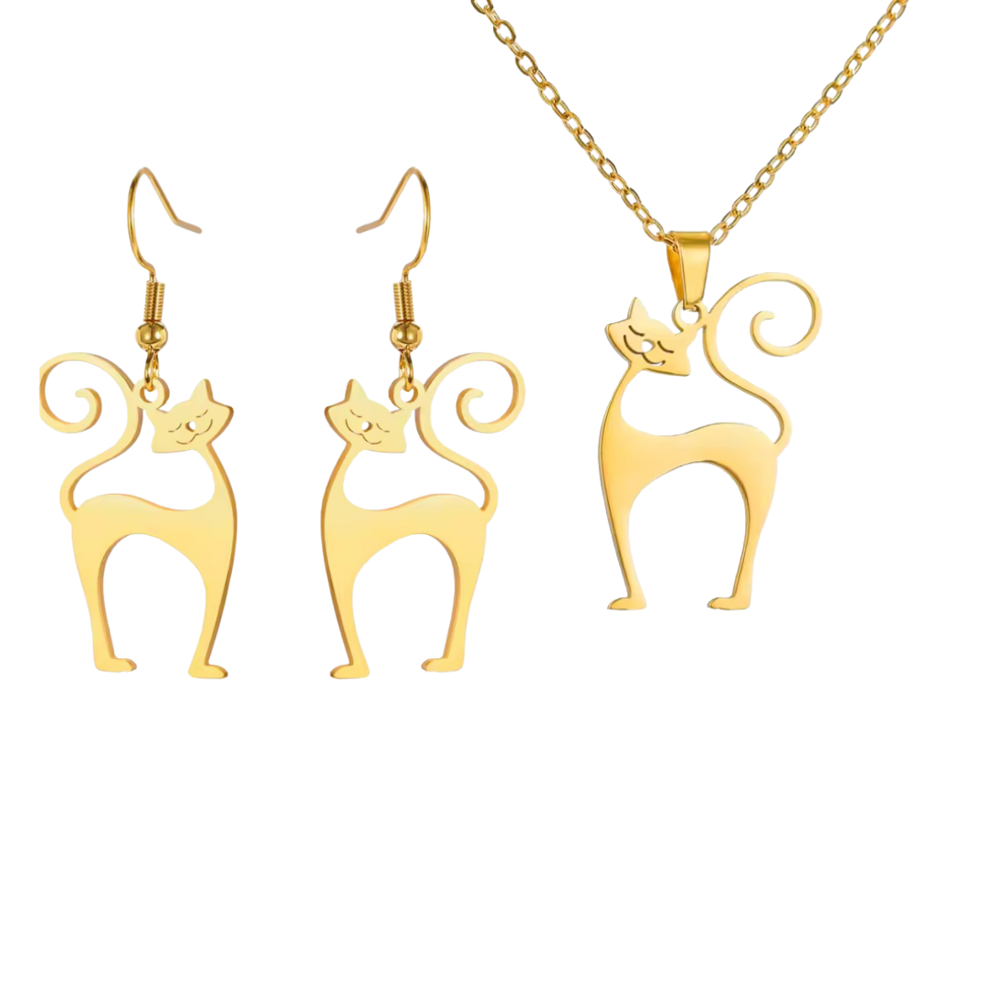 Atomic Cat Swinging Jewelry Gift Set