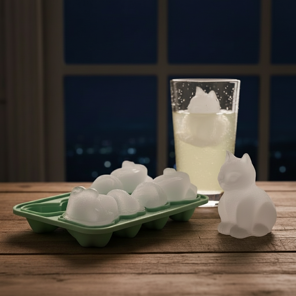 3D Cat Shape Ice Cube Tray