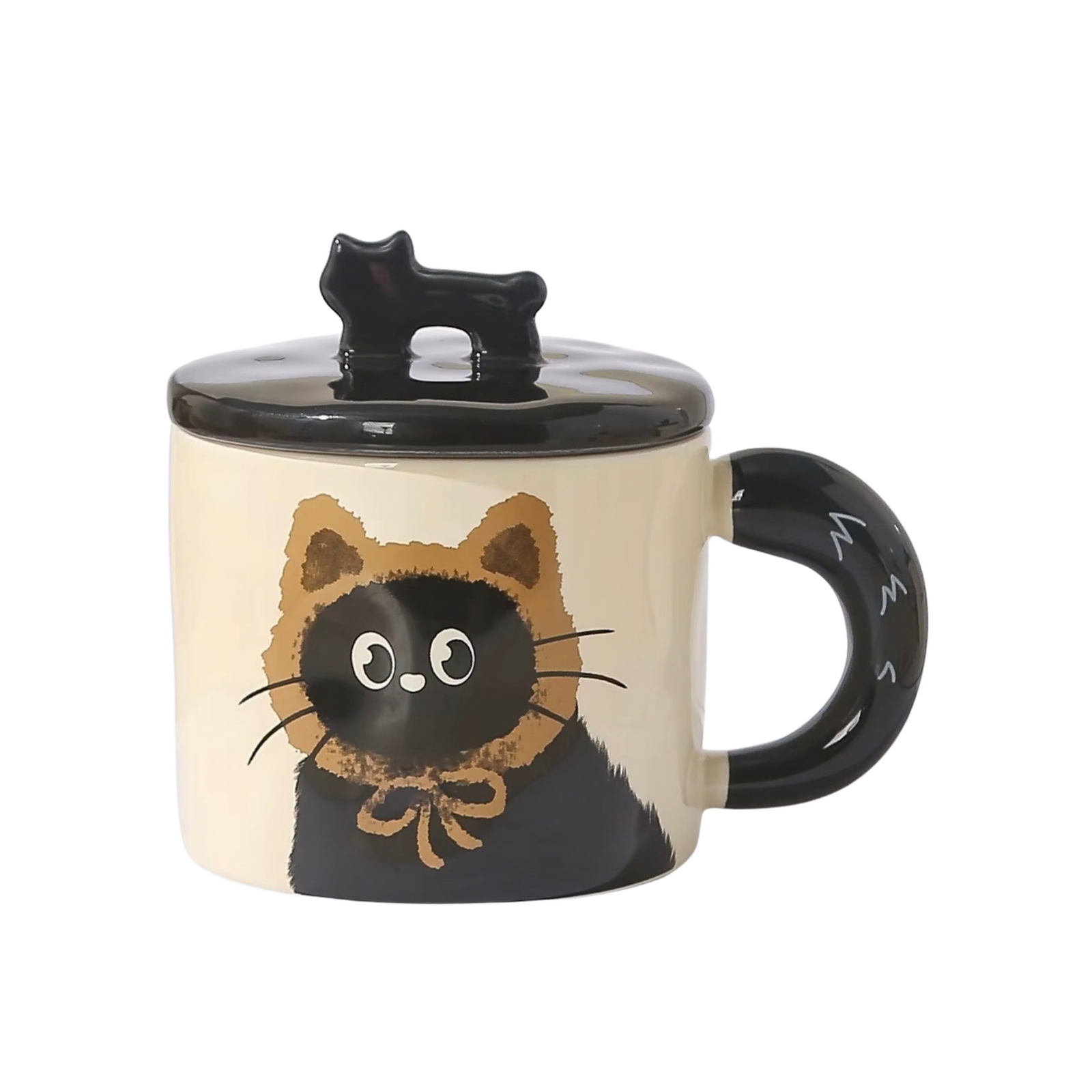 Black Cat Wearing Hats | Ceramic Mug