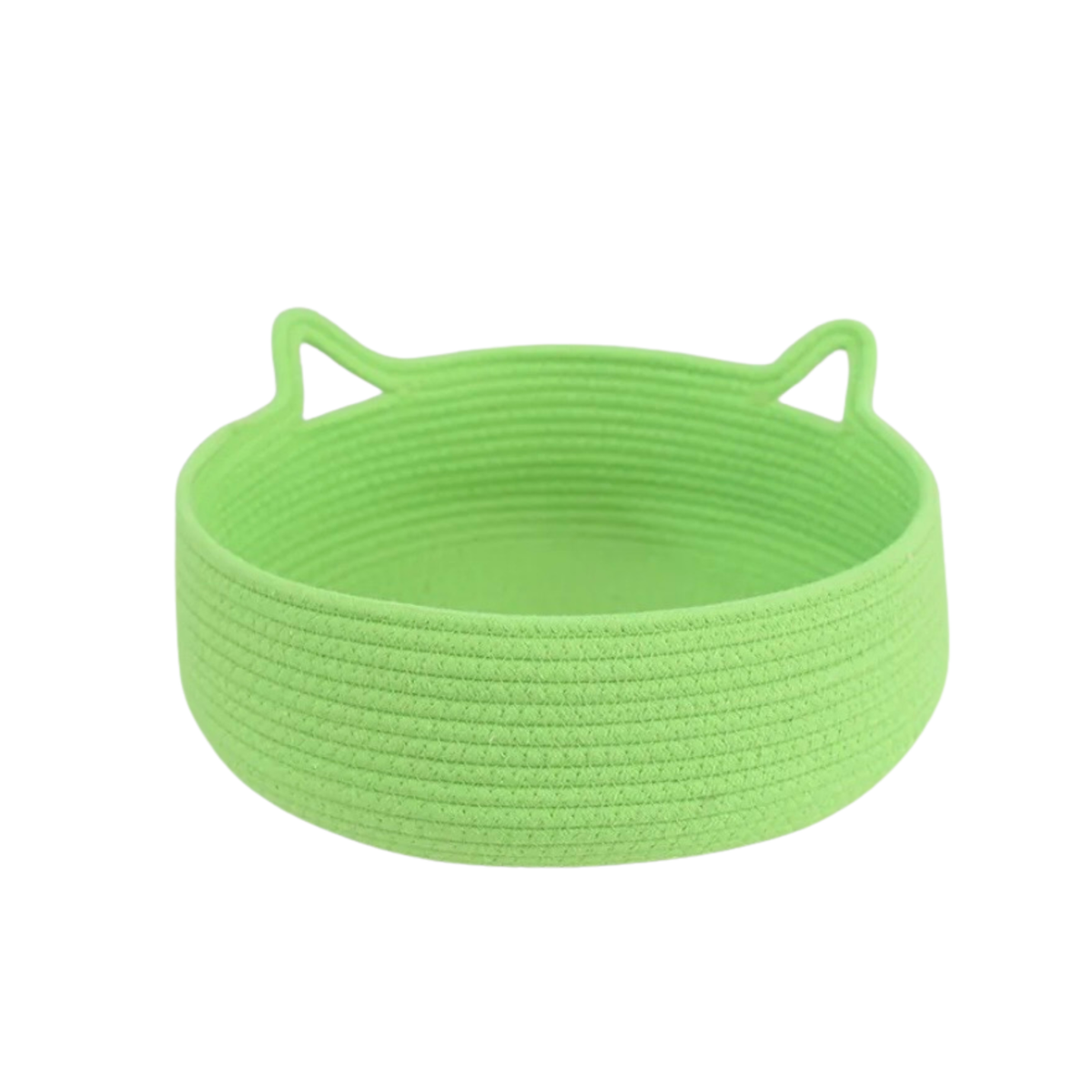 Cat Ear Cotton Rope Basket Bed
