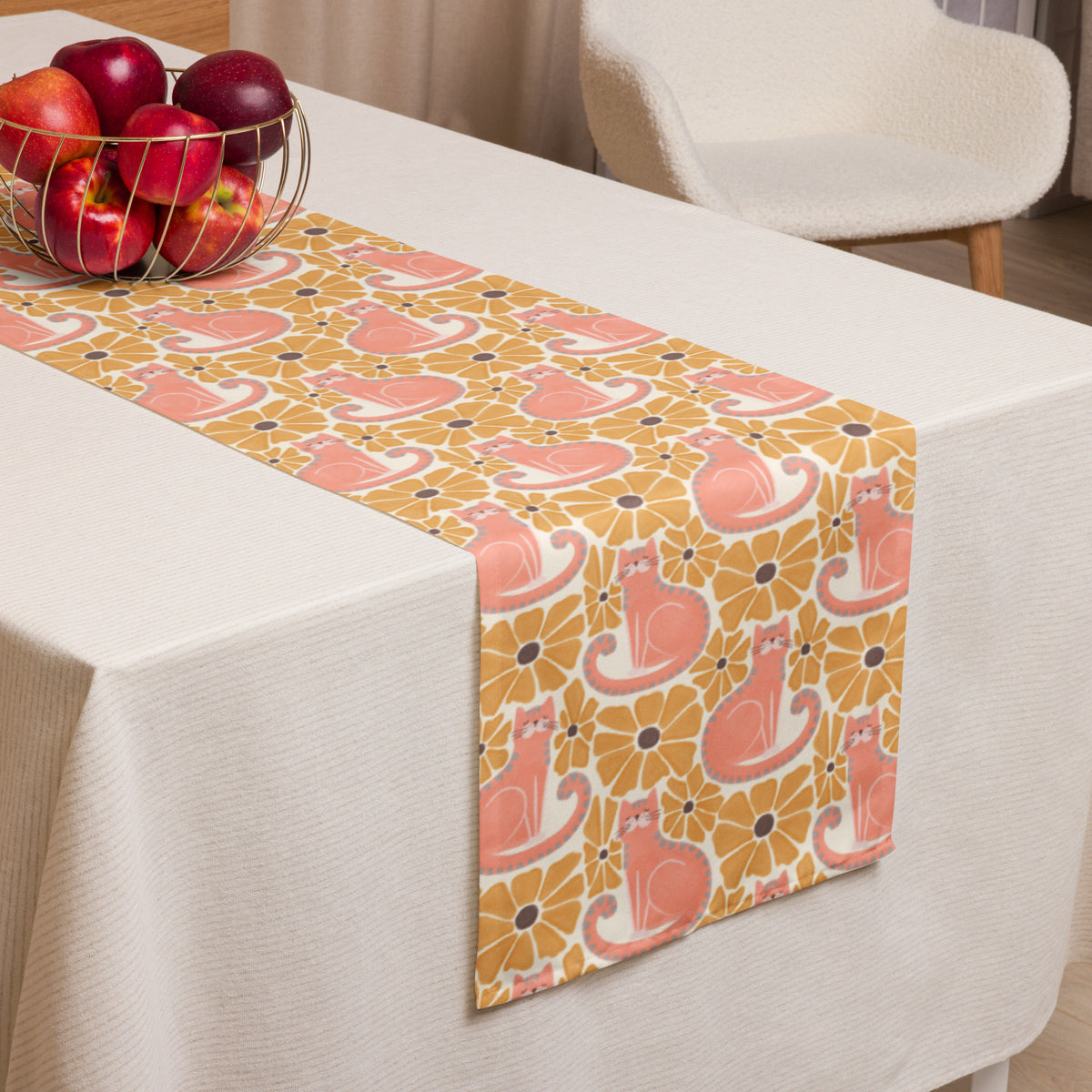 Table runner | Beach Cats