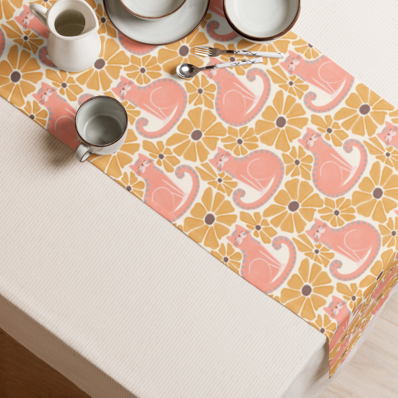 Table runner | Beach Cats