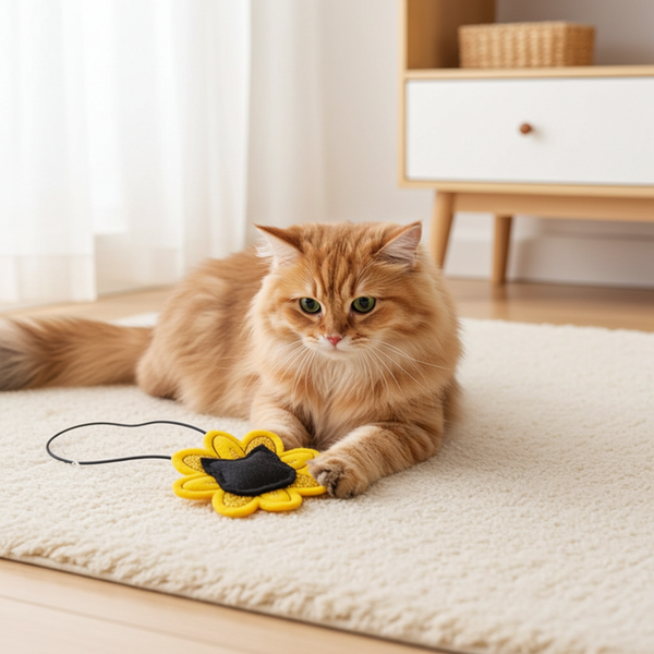 Bouncy Black Cat-Eyed Susan | Cat Toy - Triple T Studios