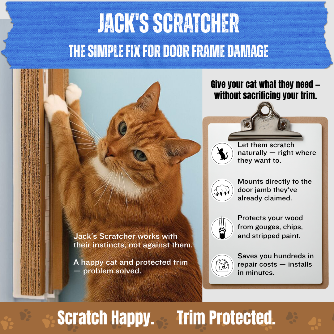 Jack's Scratcher for Door Frames | Cat Scratcher Starter Kit