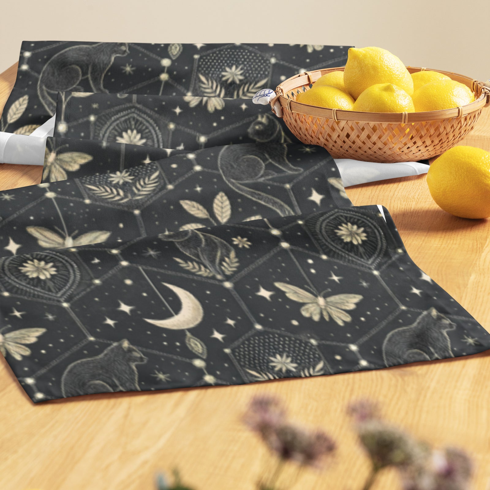 Table runner | Celestial Cats