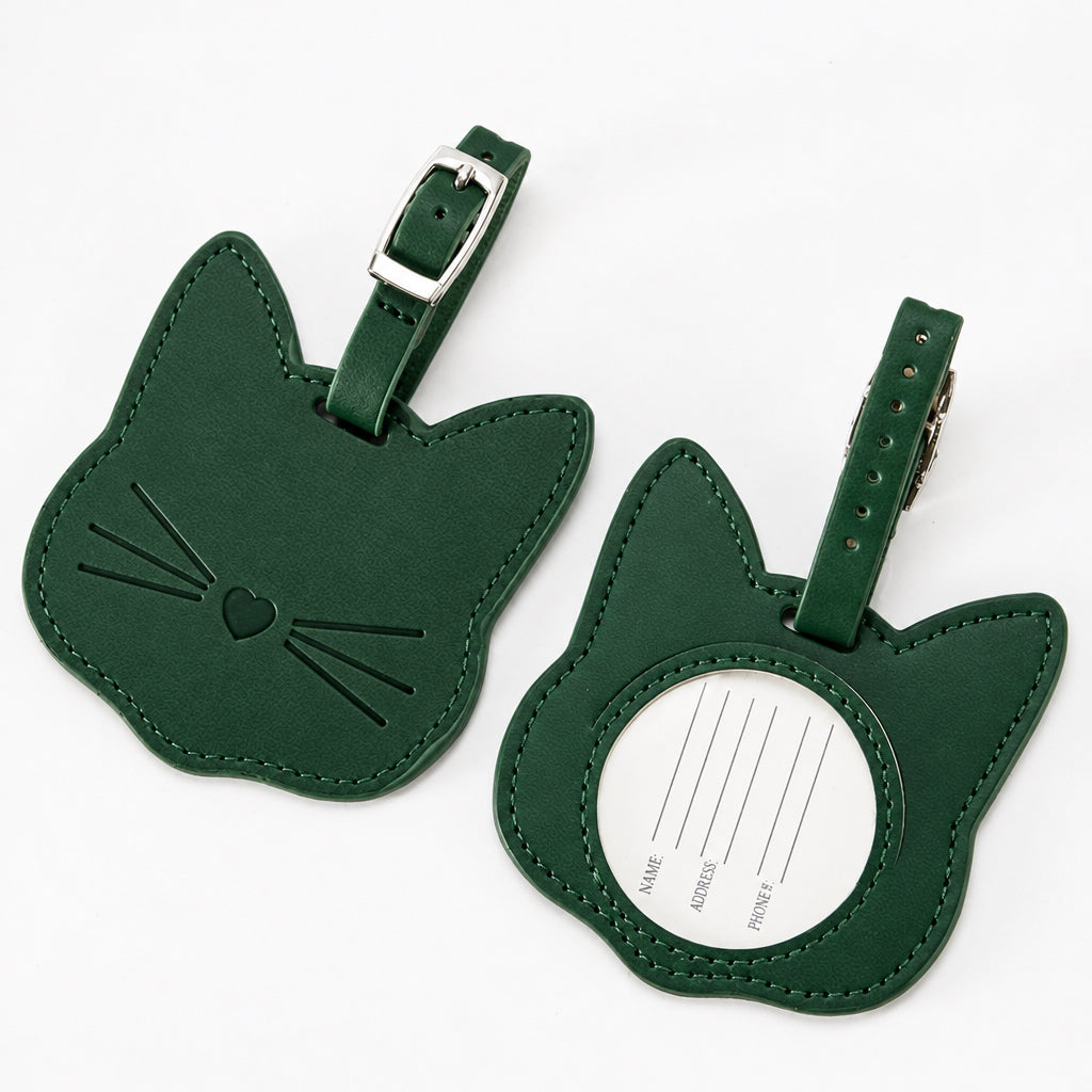 Cat Head Bag Tag