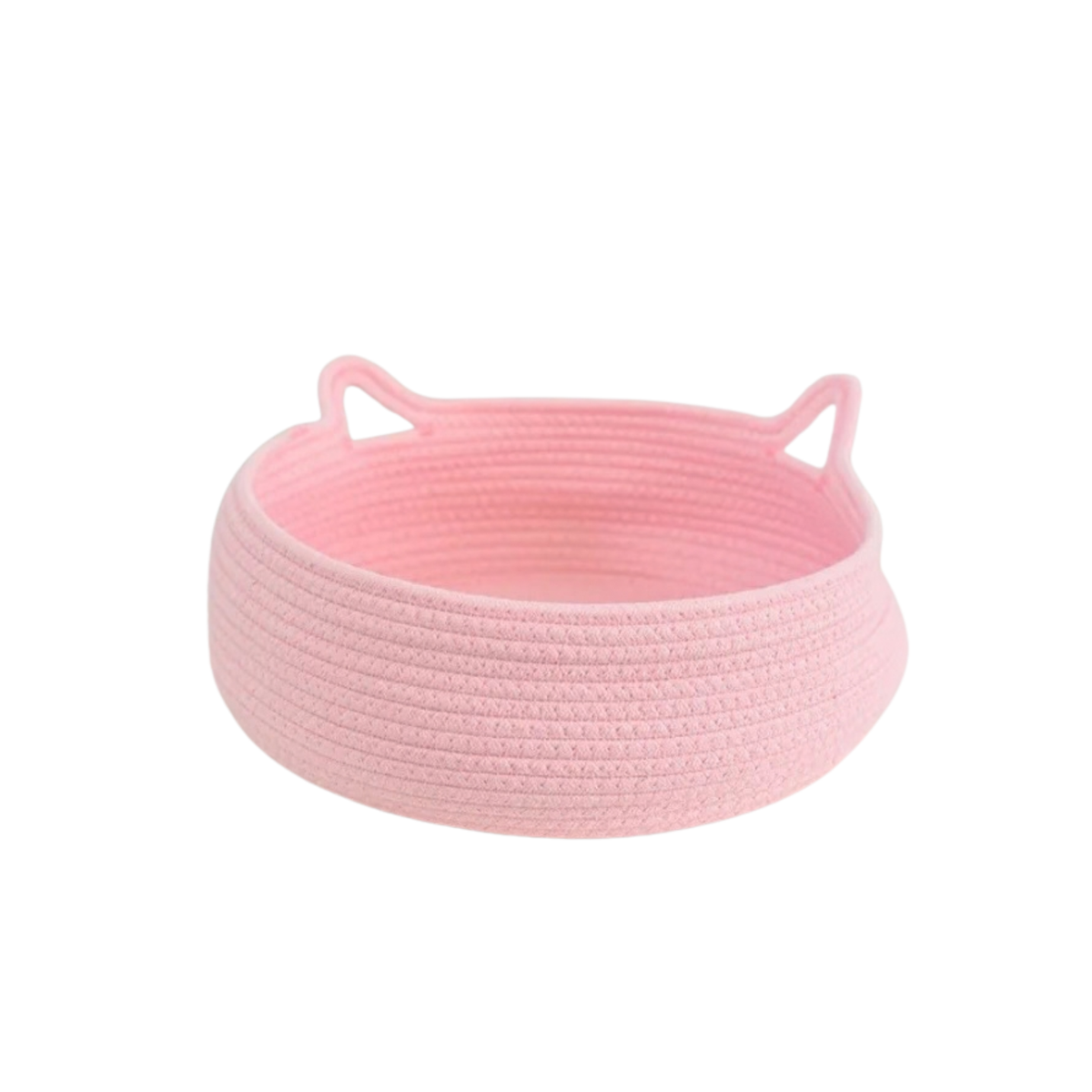 Cat Ear Cotton Rope Basket Bed